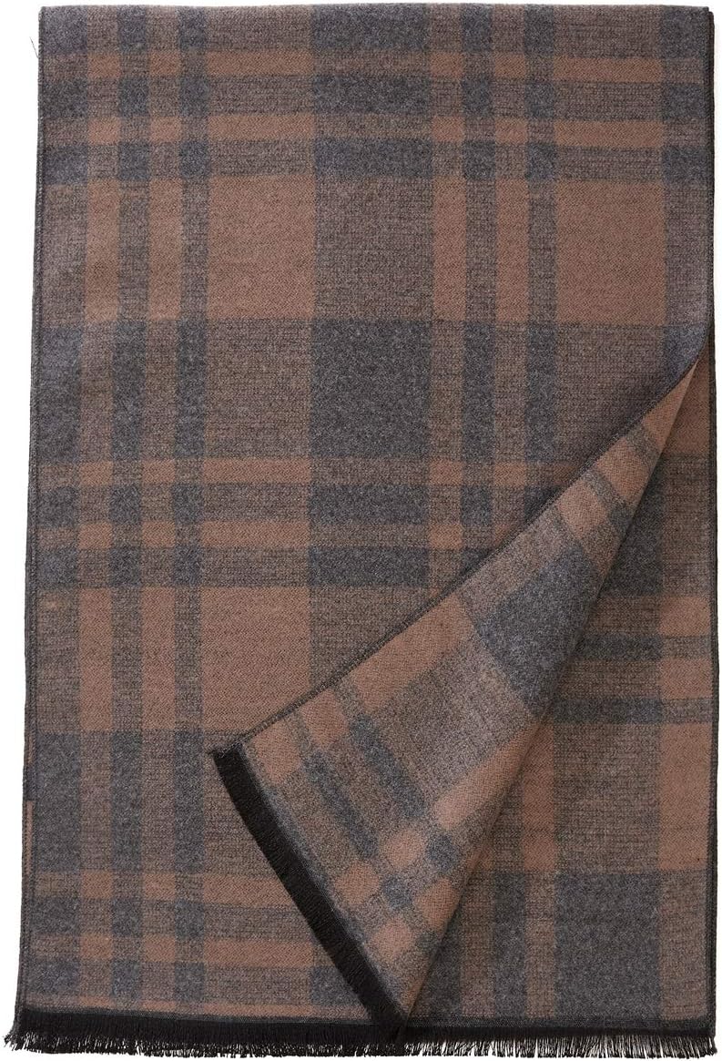 FULLRON Store Men Winter Scarf Soft Warm Long Cashmere Feel Scarves - Image 2
